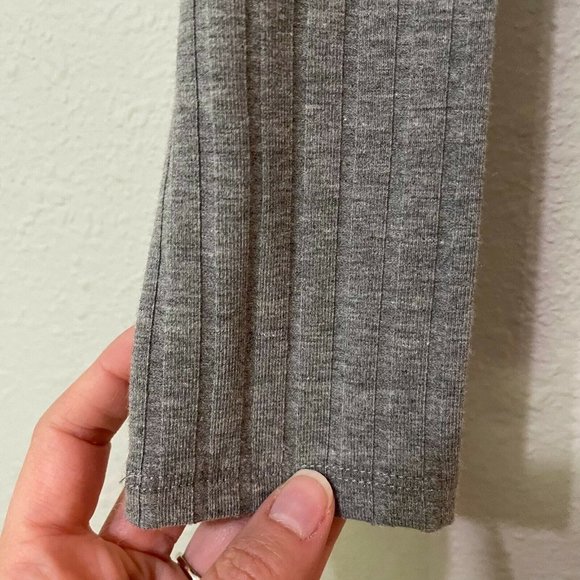 Sophie Rue Gray Long Sleeve Ribbed Sweater S - Picture 4 of 7